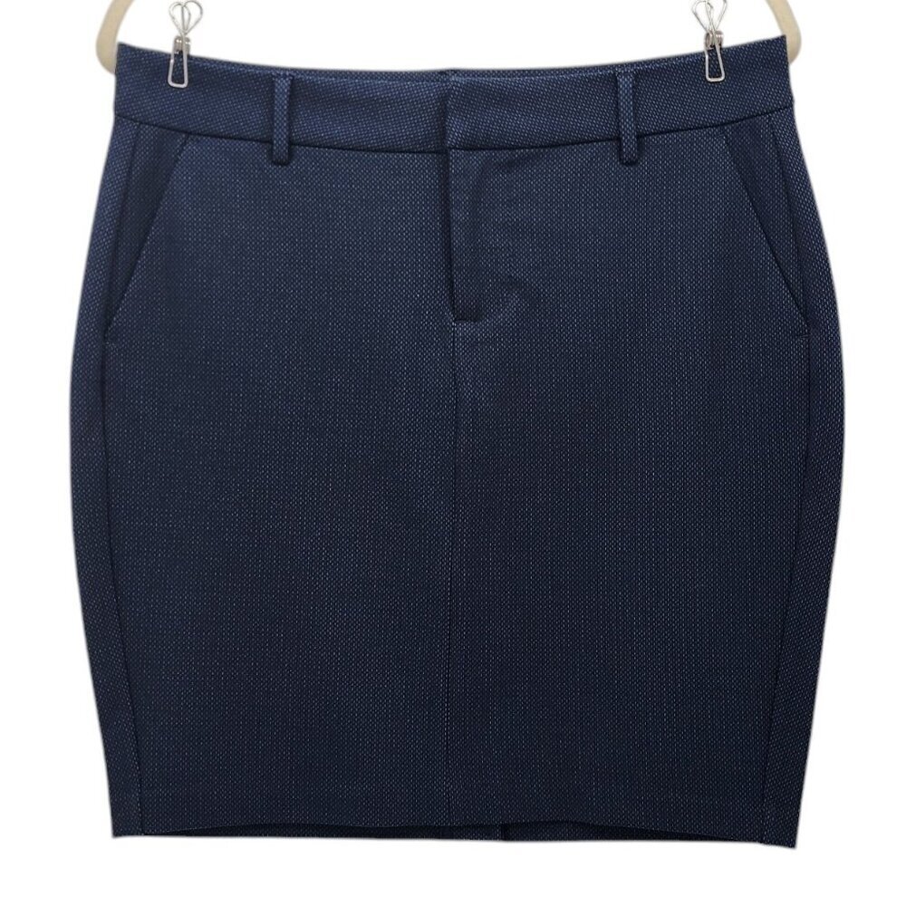 Liverpool Jeans Company Black Pattern Short Pencil Skirt Womens Petites 8P / 29